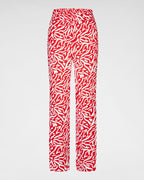 Auffällige 7/8 Statement-Hose in Rot-Weiß – dein perfekter Blickfang!