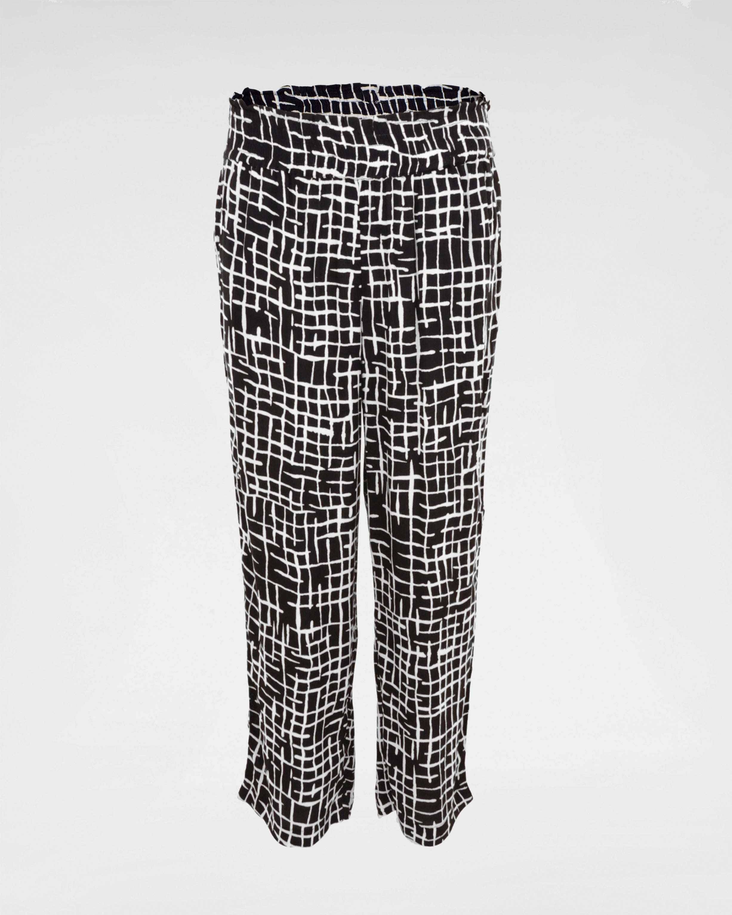 Leichte 7/8 Strandhose Maila mit grafischem Print – stilvoll & bequem