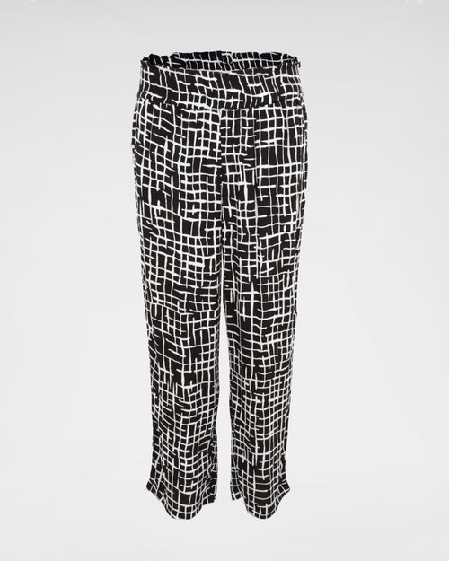 Leichte 7/8 Strandhose Maila mit grafischem Print – stilvoll & bequem