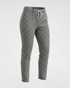 Schlupfhose mit modernem Rauten-Print
