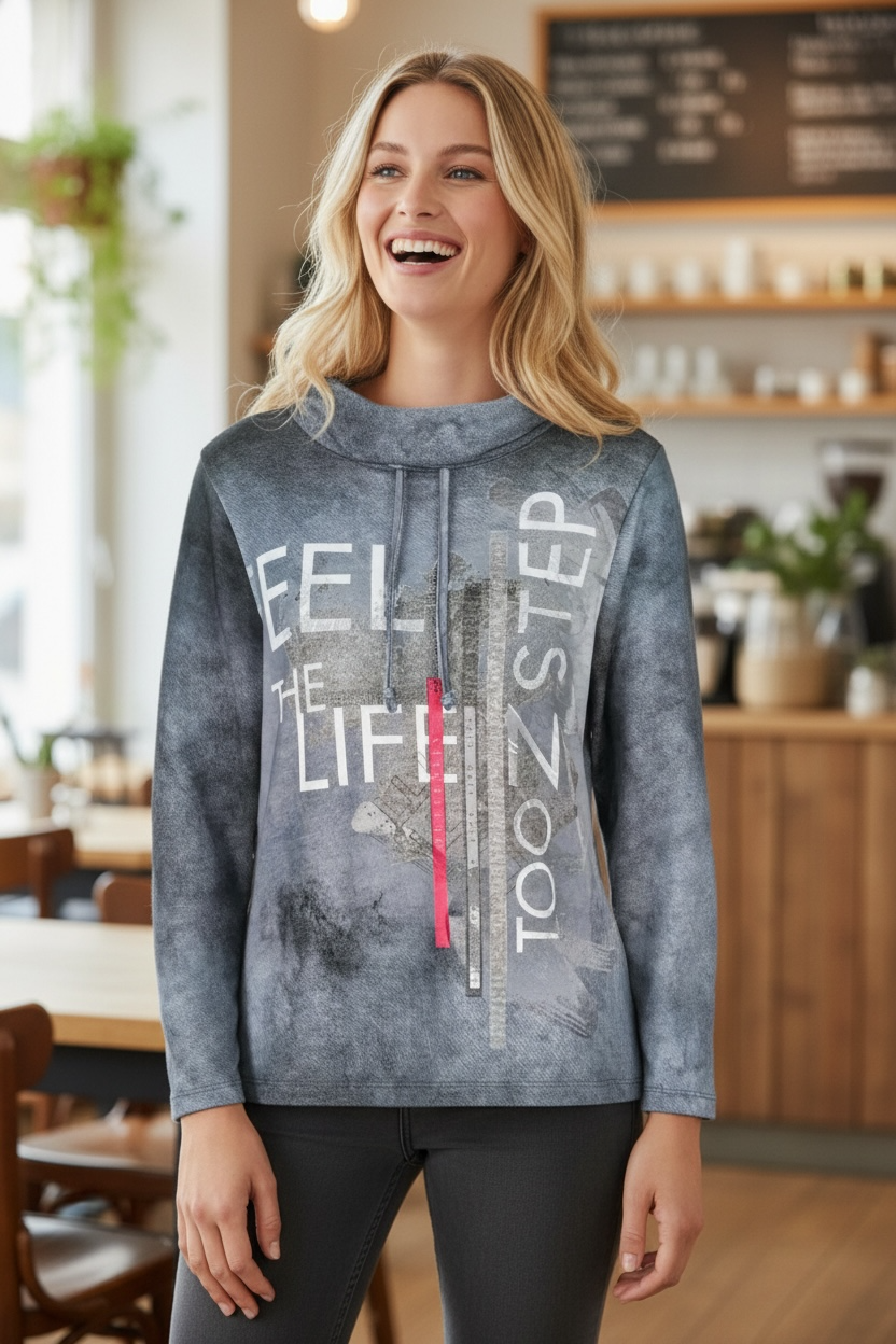 Damen Shirt mit Kuschelfaktor Blau