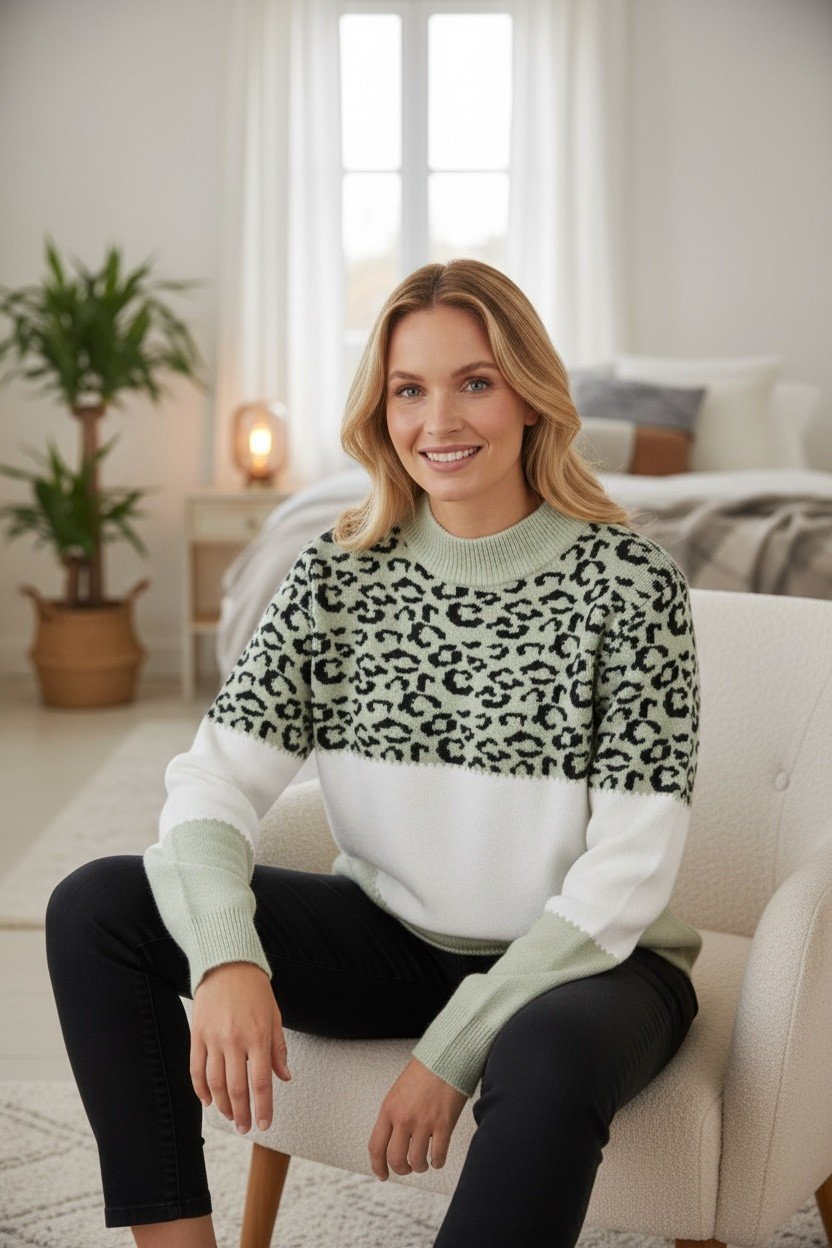 DAMEN, Navigazione Shop Damen Pullover Leopard Chic